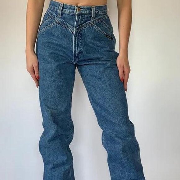 Rocky Mountain Women's Bootcut Jeans Vintage 13 Tall Western No Pockets Rockies - Picture 1 of 12